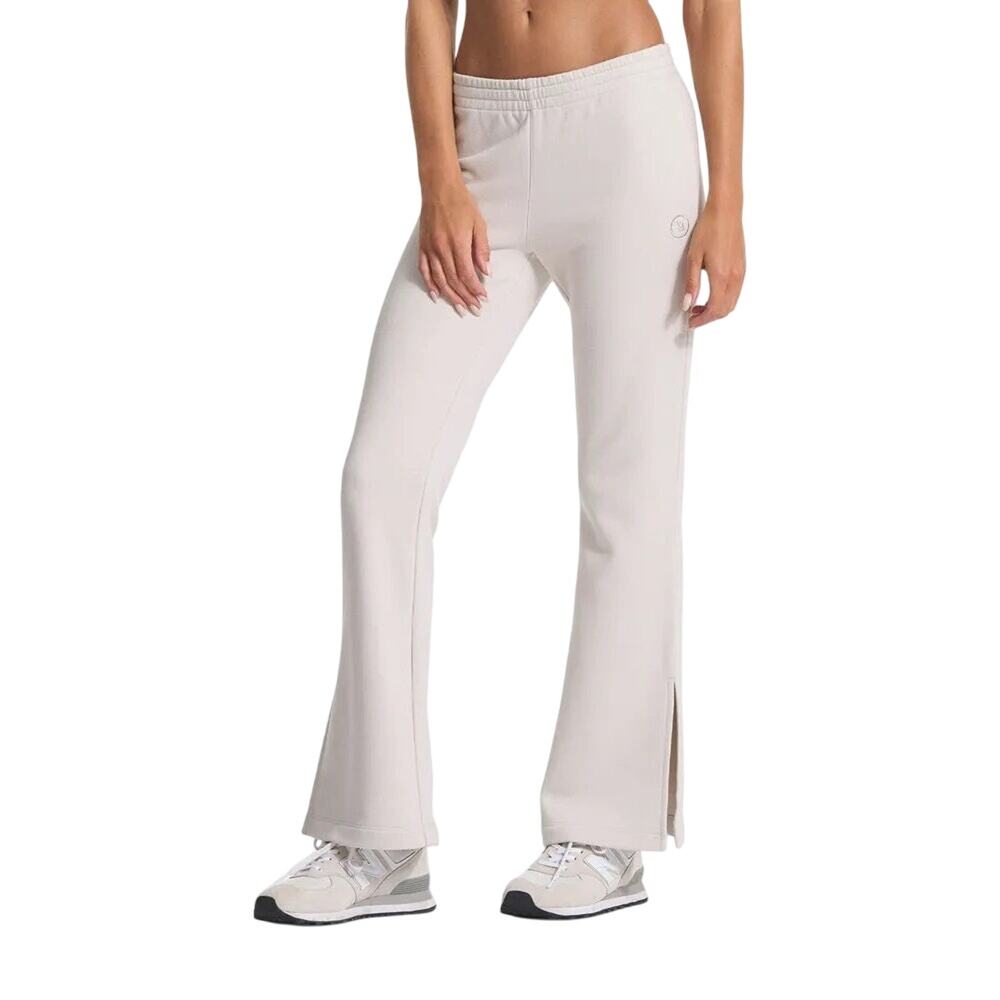 VUORI Women’s Sedona Wide Leg Jogger in Salt, Size XS, Split at Hem, Flare Pant
